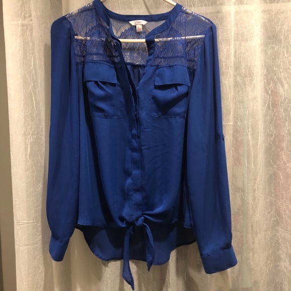 Candie's Tops - BOGO Long sleeve chiffon button up blouse